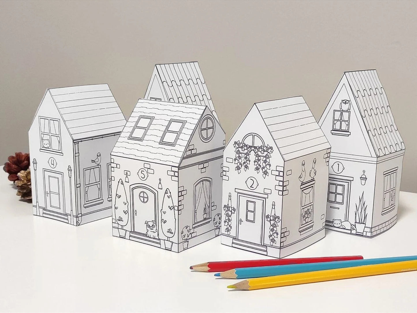 House Paper Craft ThePrintableCraft