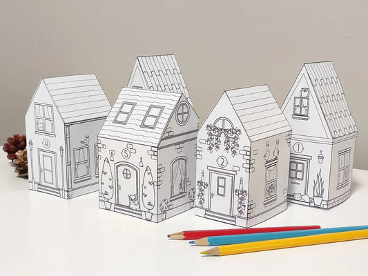 House Paper Craft ThePrintableCraft